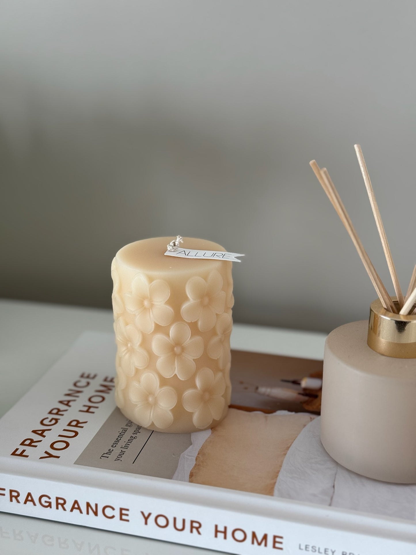 Floral Print Blossom Candle - Allure Wax Works