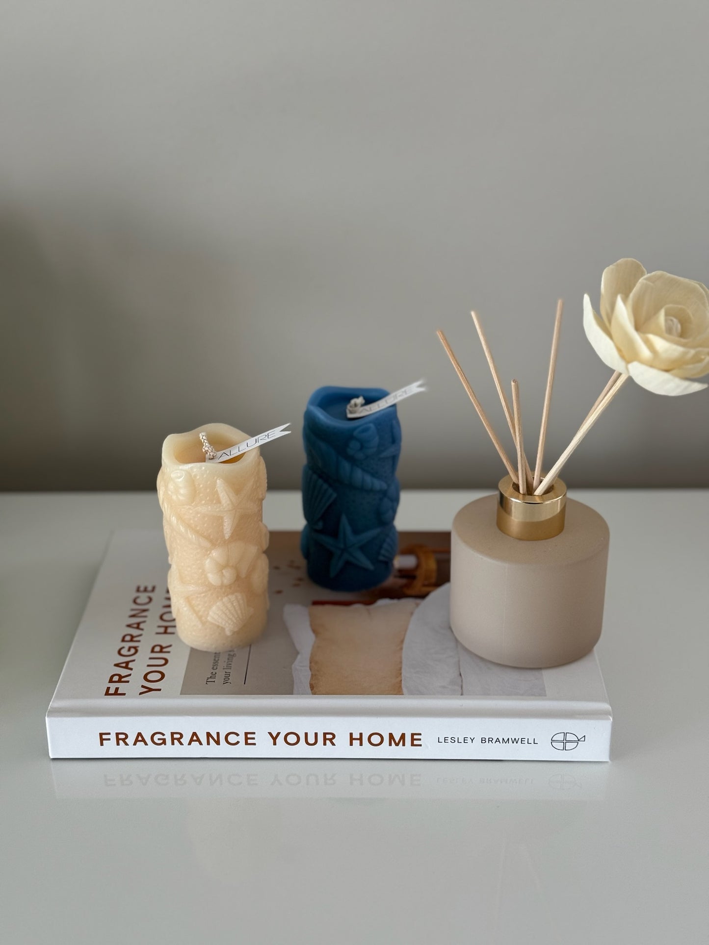 Tide-Carved Coastal Ocean Print Candle - Allure Wax Works