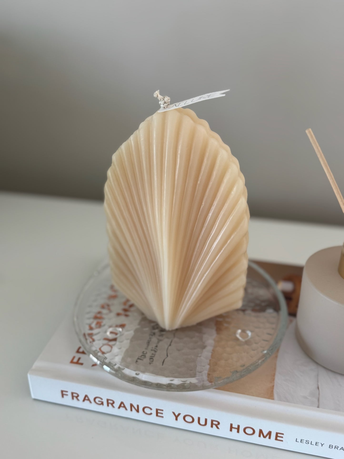 Clear Glass Candle Coaster Tray - Allure Wax Works