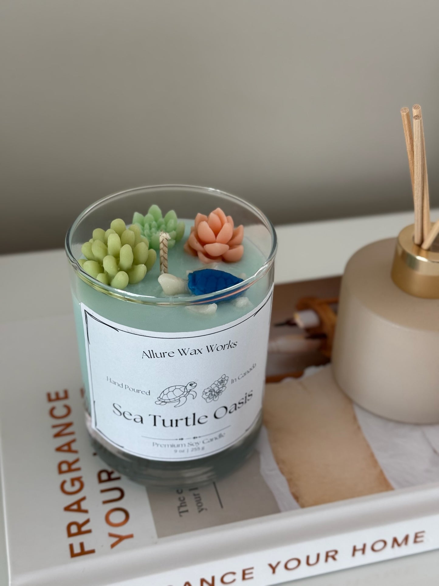 Sea Turtle Oasis Container Candle - Allure Wax Works