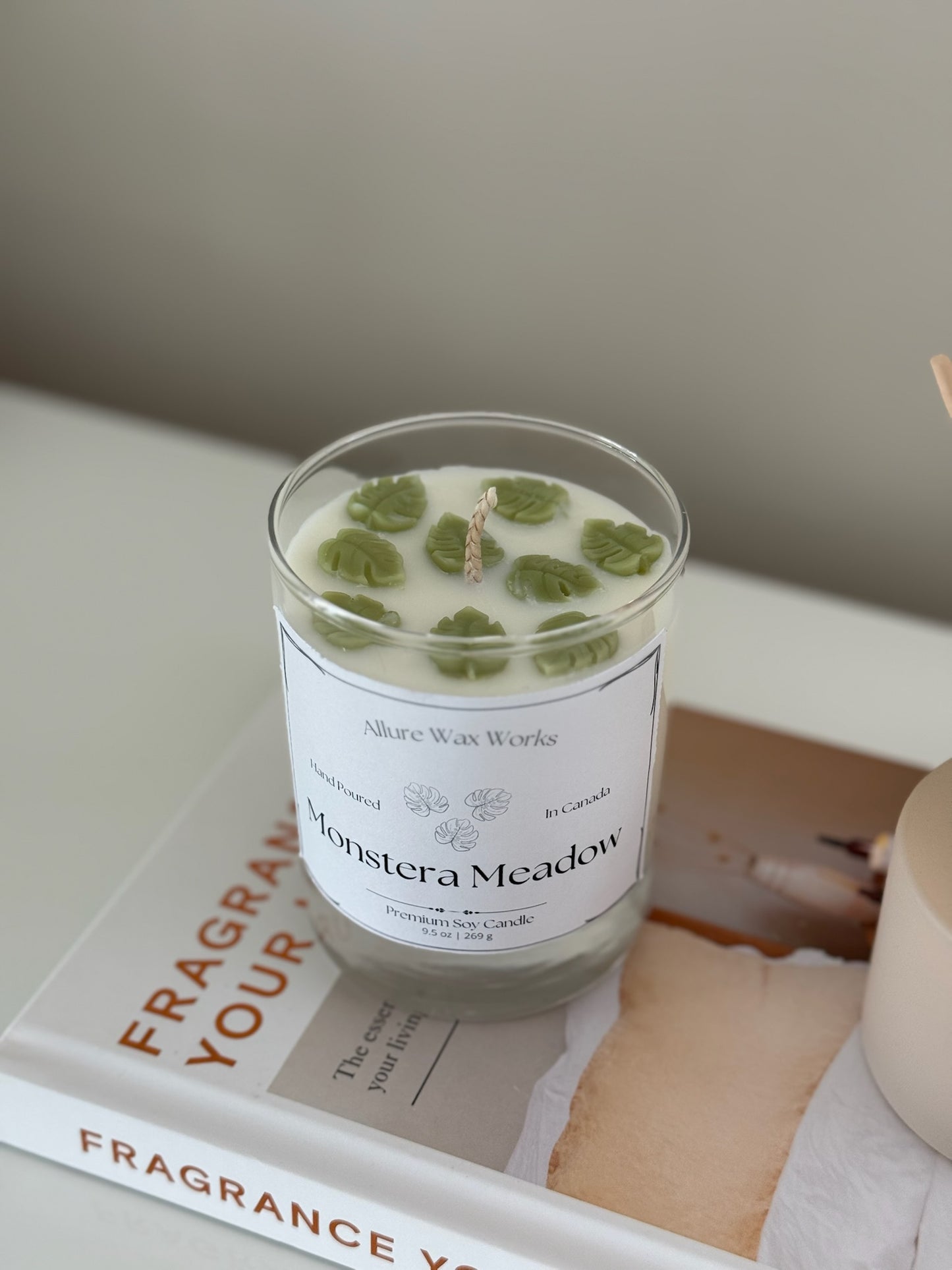 Monstera Meadow Container Candle - Allure Wax Works