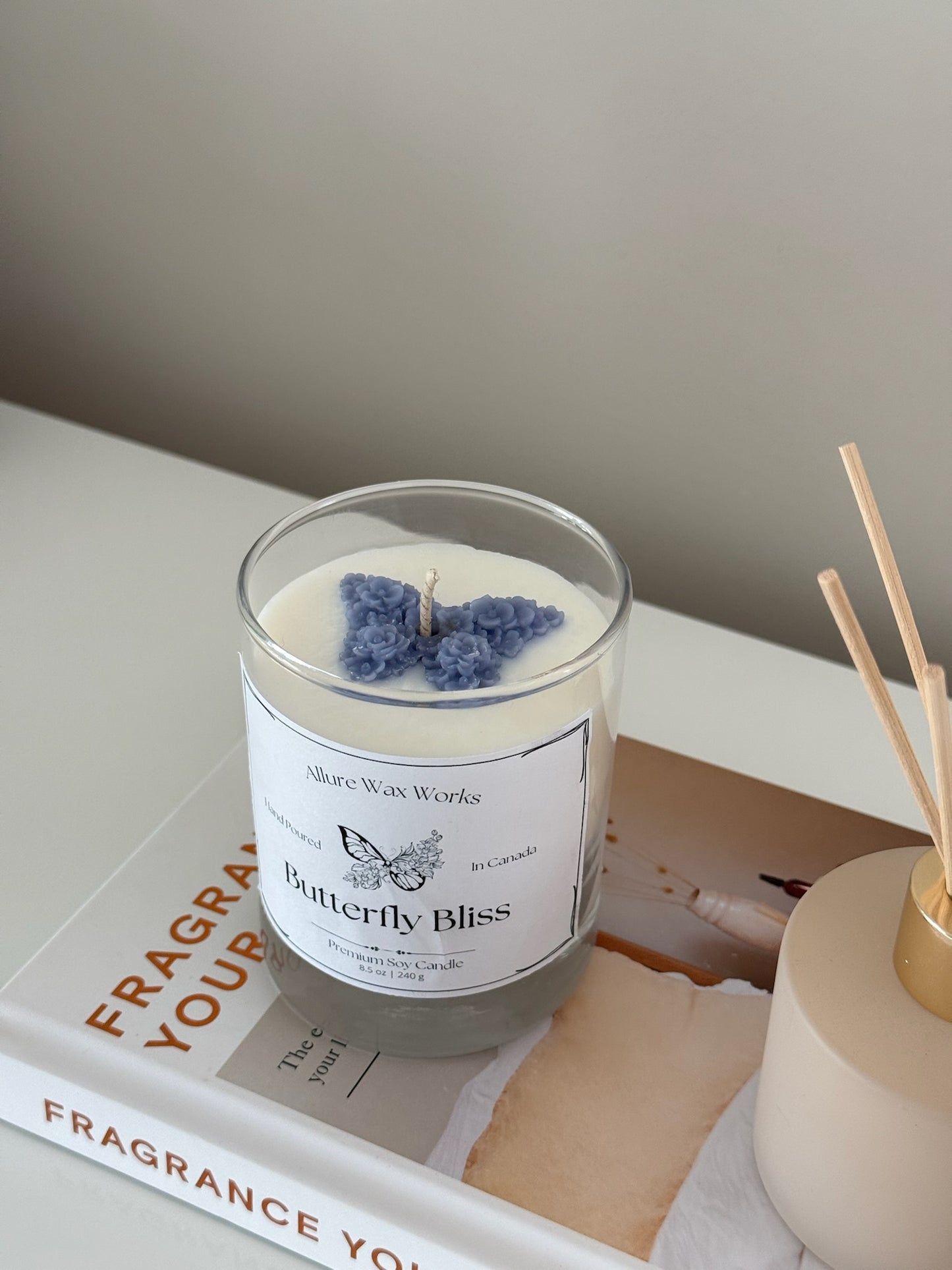 Butterfly Bliss Container Candle - Allure Wax Works