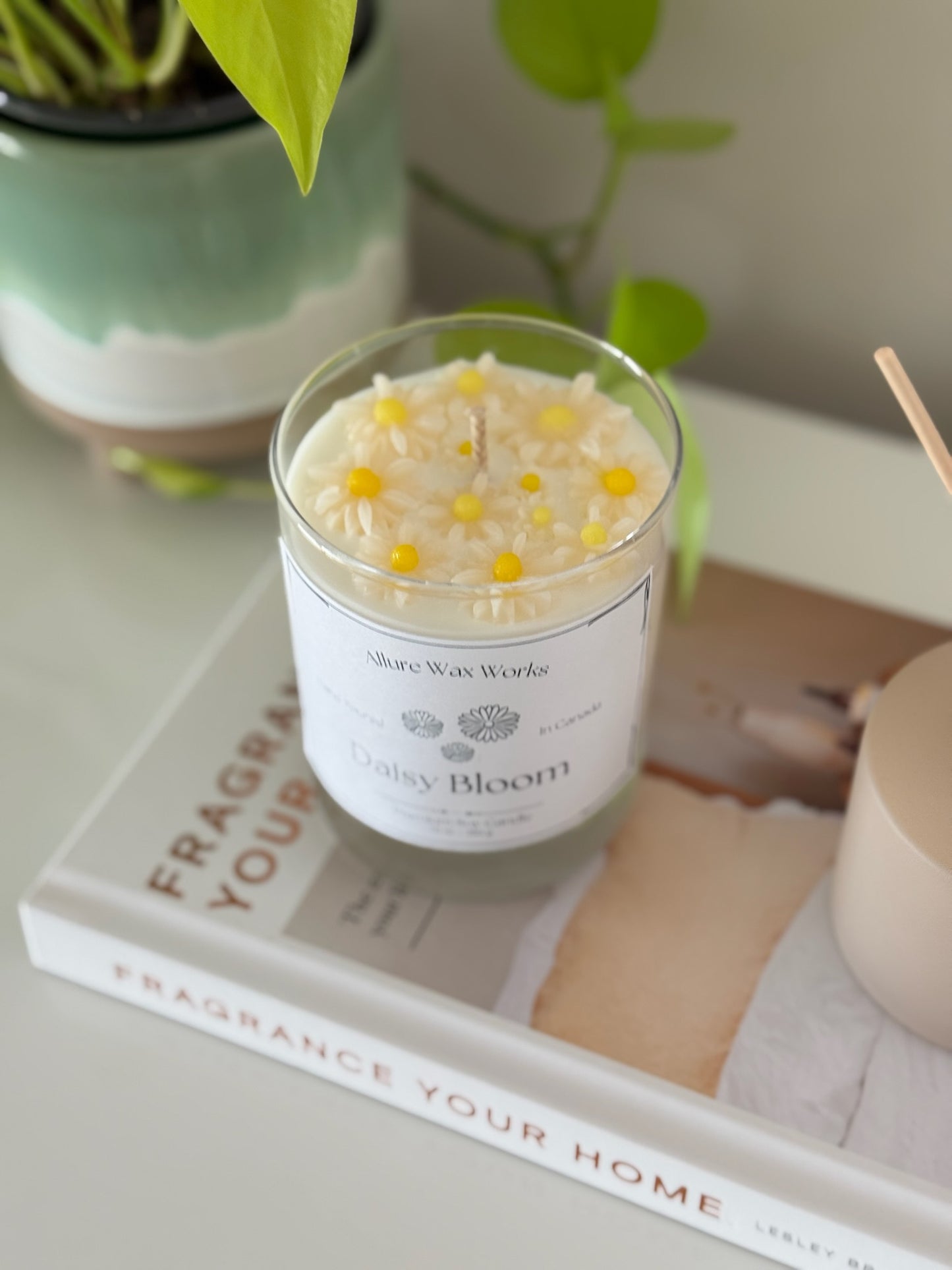 Daisy Bloom Container Candle - Allure Wax Works