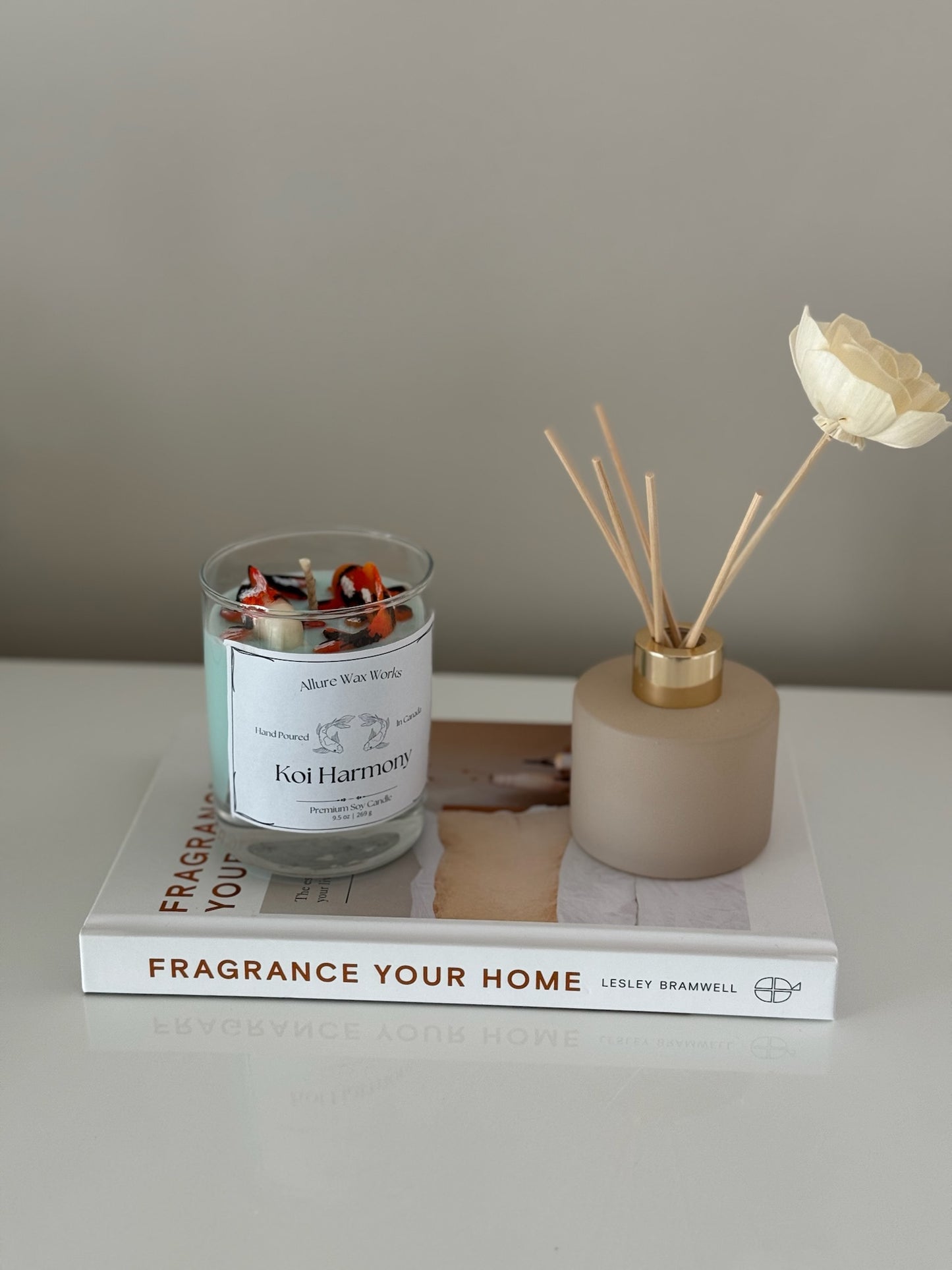 Koi Harmony Container Candle - Allure Wax Works