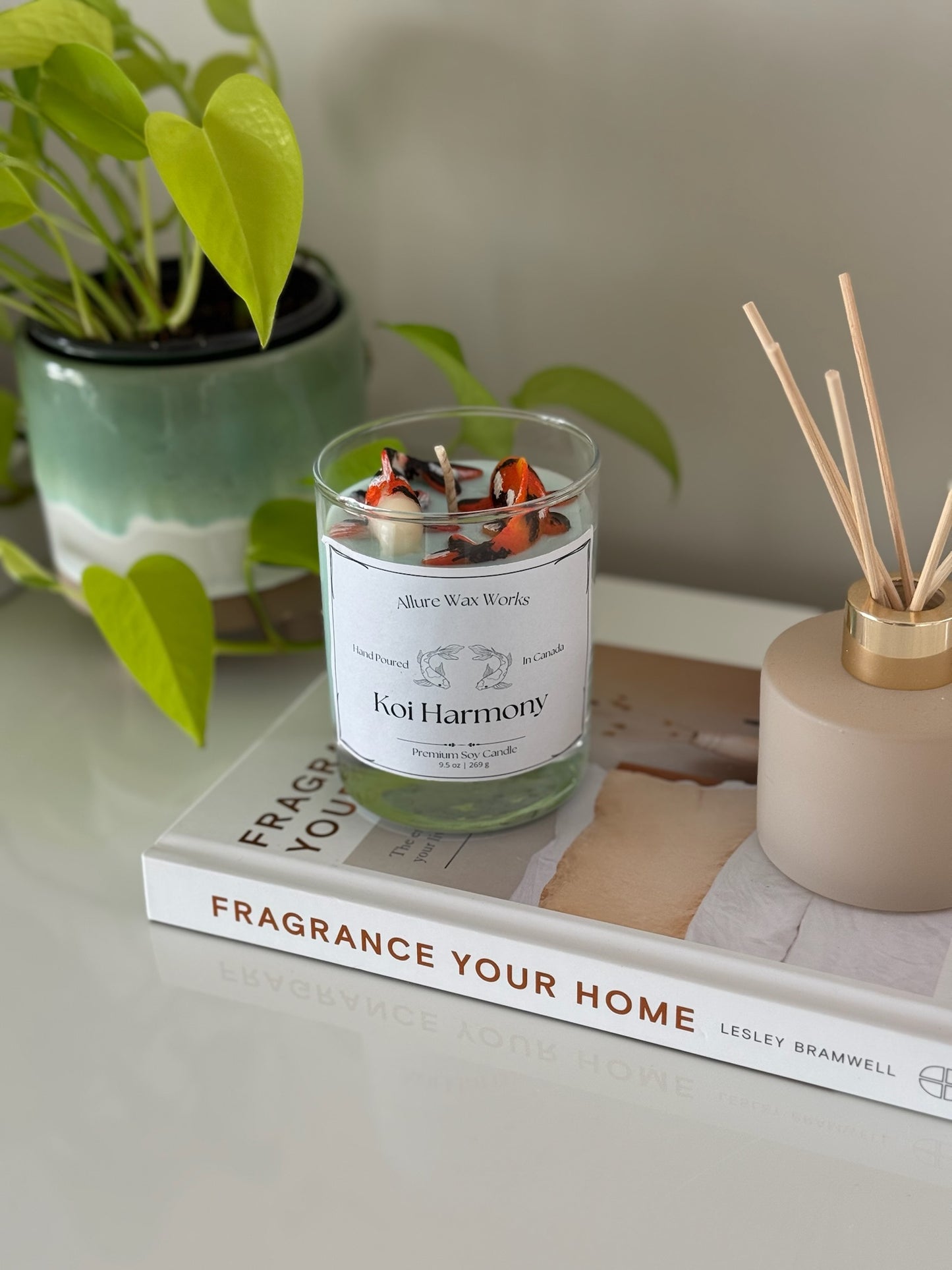 Koi Harmony Container Candle - Allure Wax Works