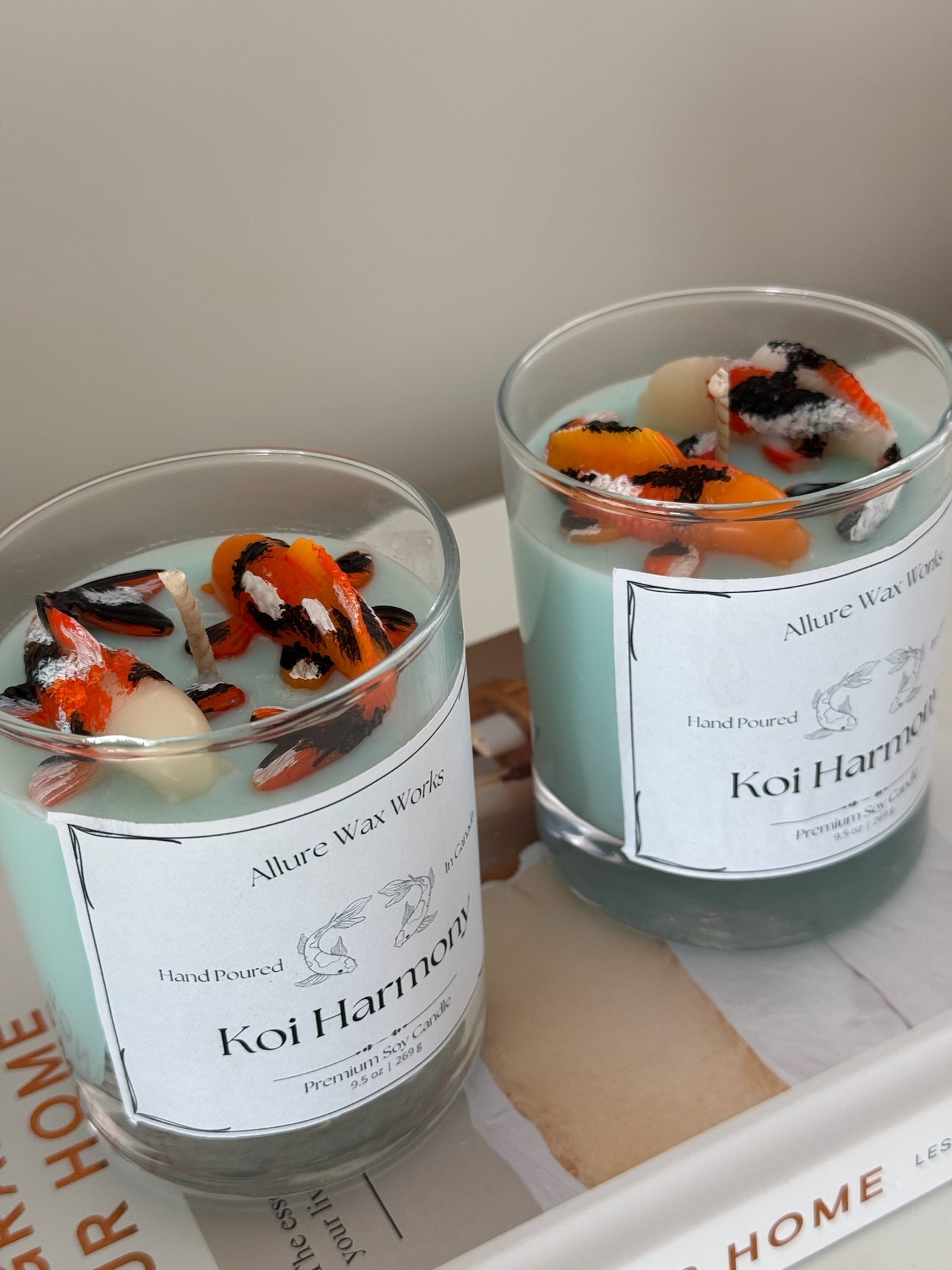 Koi Harmony Container Candle - Allure Wax Works