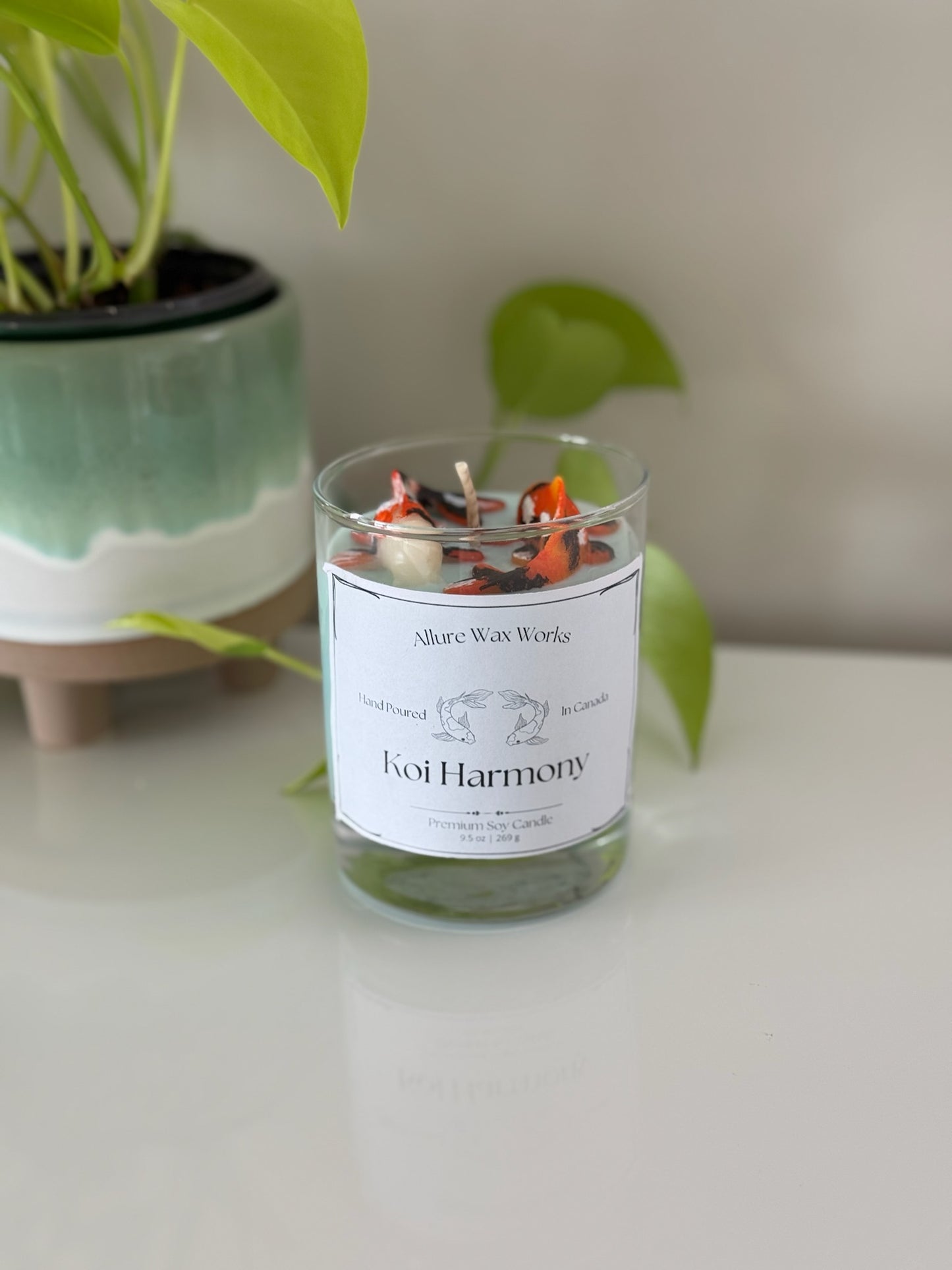 Koi Harmony Container Candle - Allure Wax Works