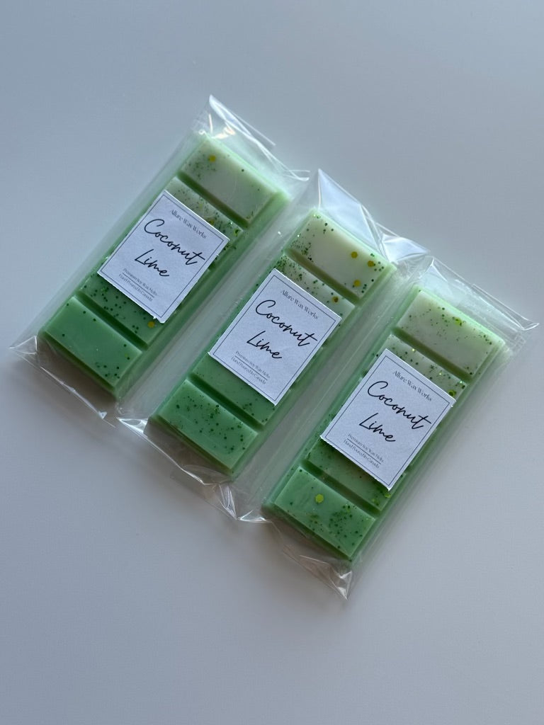 Coconut Lime Snap Bar Wax Melt - Allure Wax Works