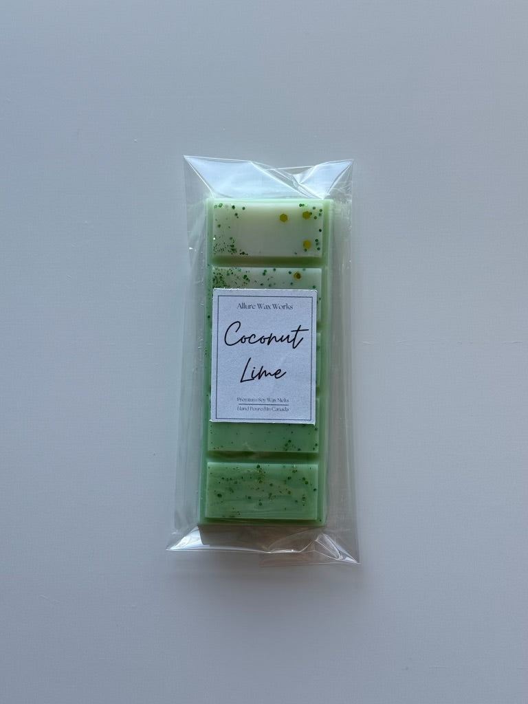 Coconut Lime Snap Bar Wax Melt - Allure Wax Works