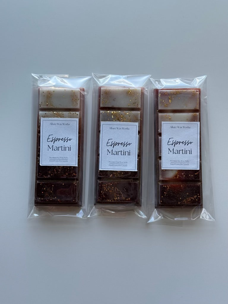 Espresso Martini Snap Bar Wax Melt - Allure Wax Works