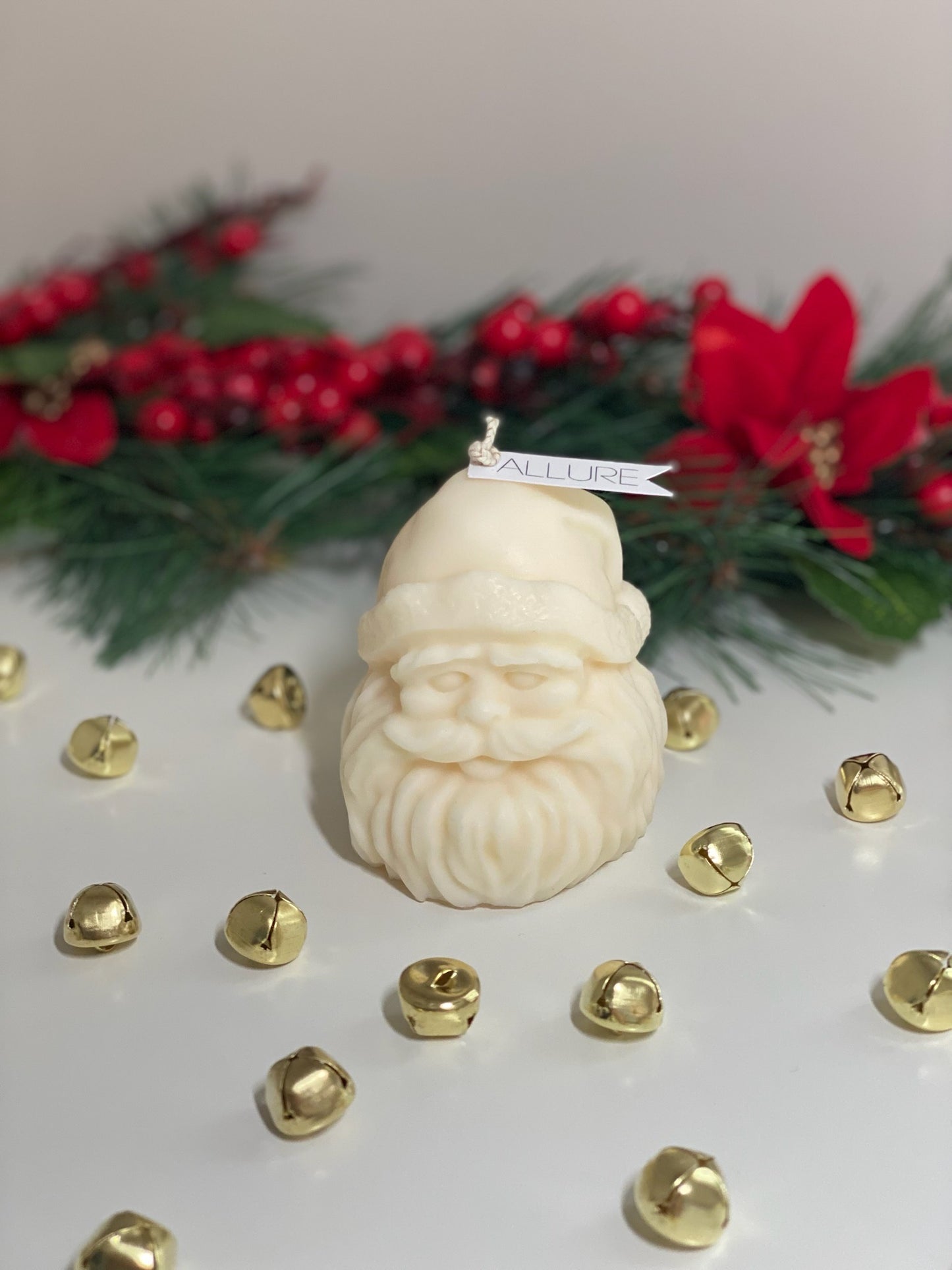 Santa Head Candle - Limited Edition - Allure Wax Works