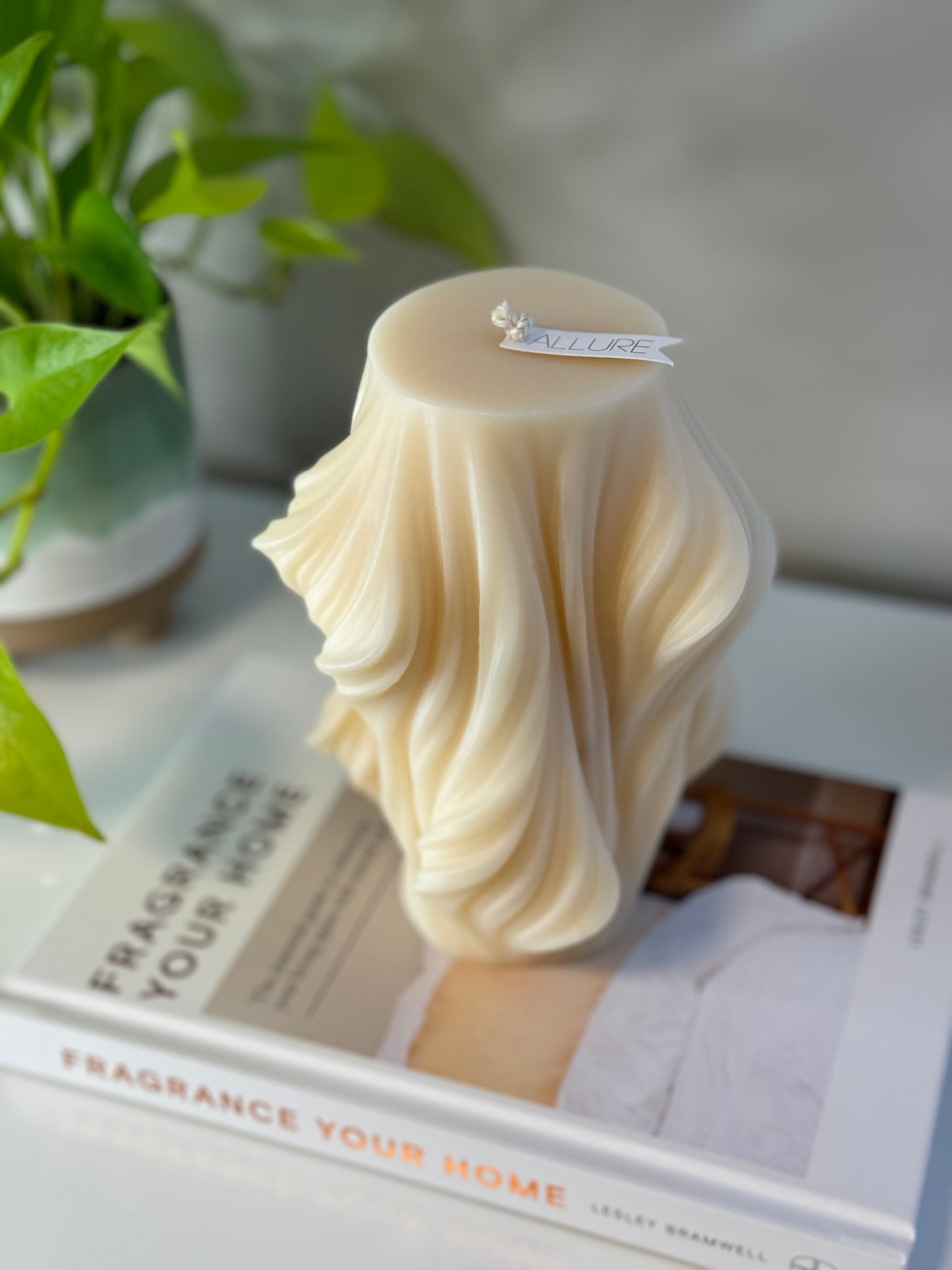 XL Wavy Pillar Candle - Allure Wax Works