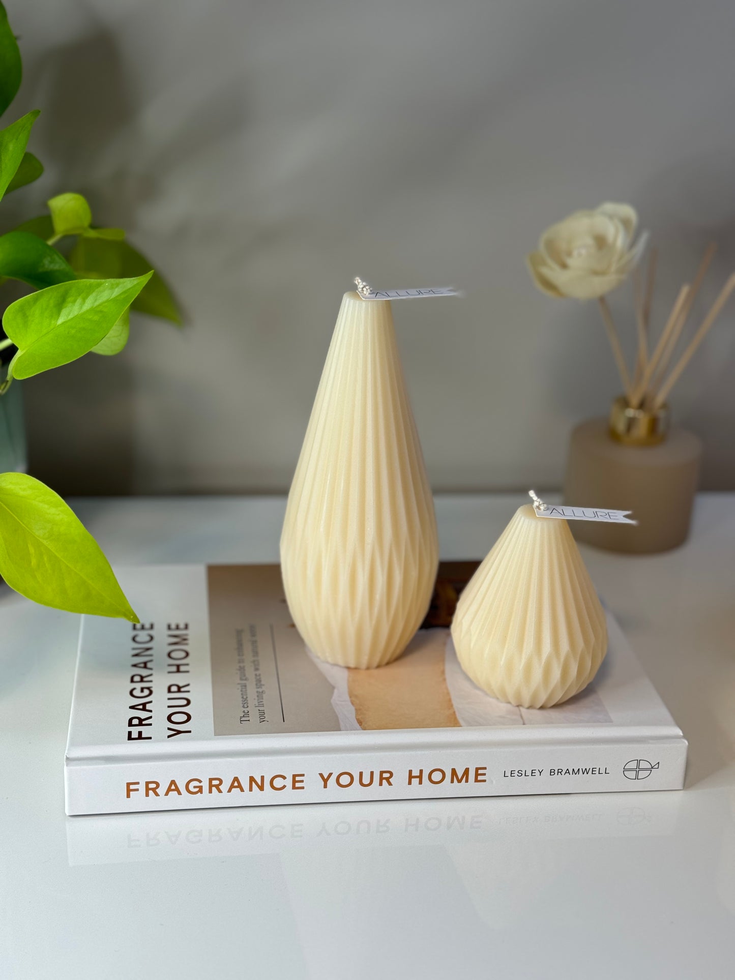 Geometric Pillar Candle - Allure Wax Works