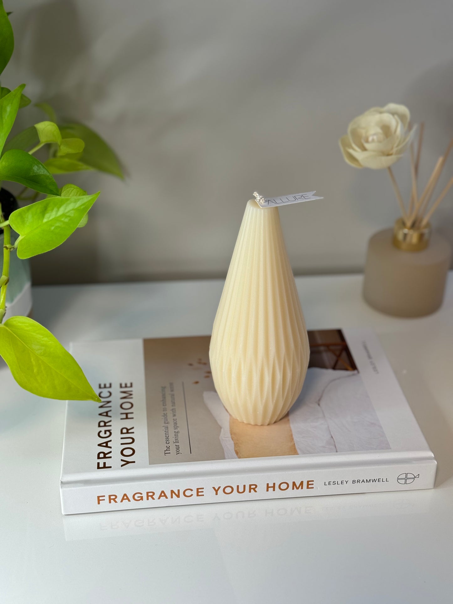 Geometric Pillar Candle - Allure Wax Works