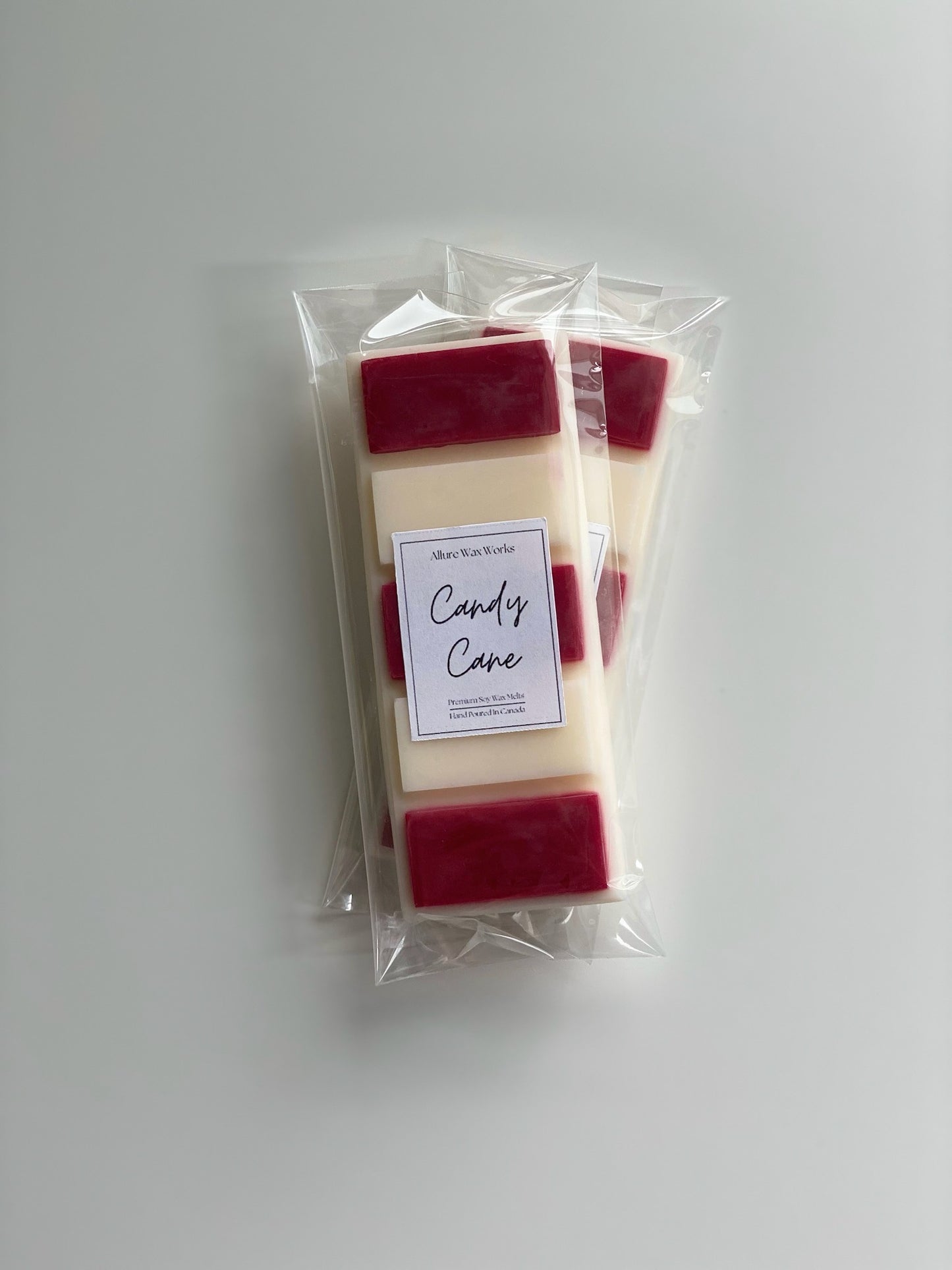 Candy Cane Snap Bar Wax Melts - Limited Edition - Allure Wax Works