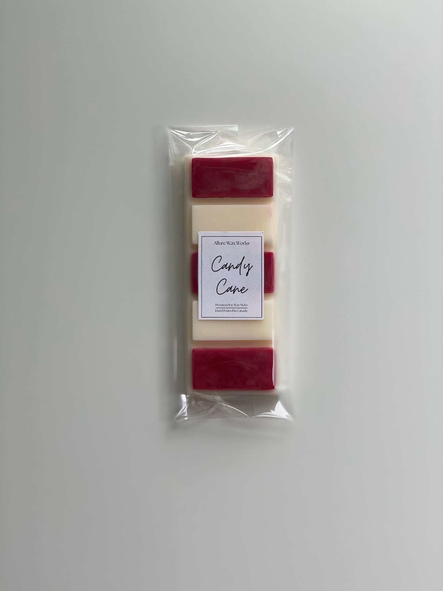 Candy Cane Snap Bar Wax Melts - Limited Edition - Allure Wax Works
