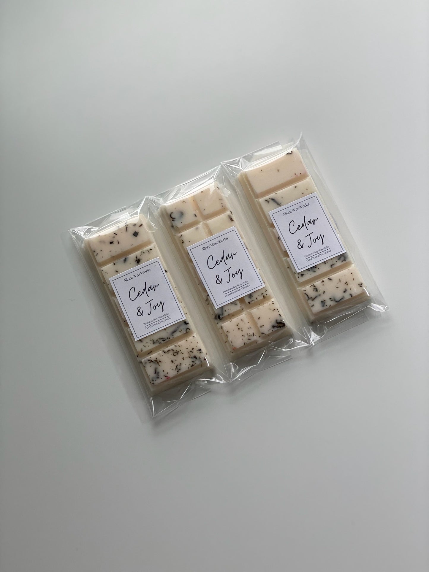 Cedar & Joy Botanical Snap Bar Wax Melts - Allure Wax Works