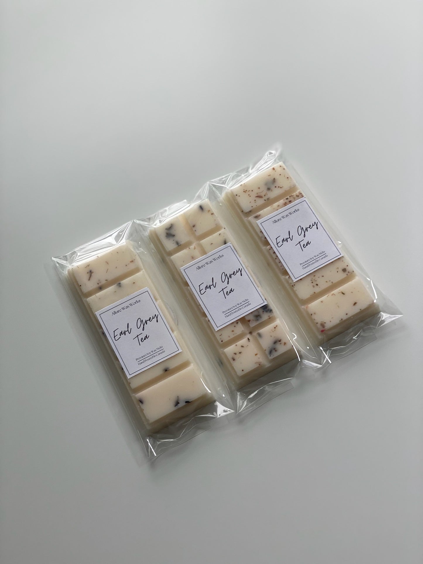 Earl Grey Tea Botanical Snap Bar Wax Melts - Allure Wax Works