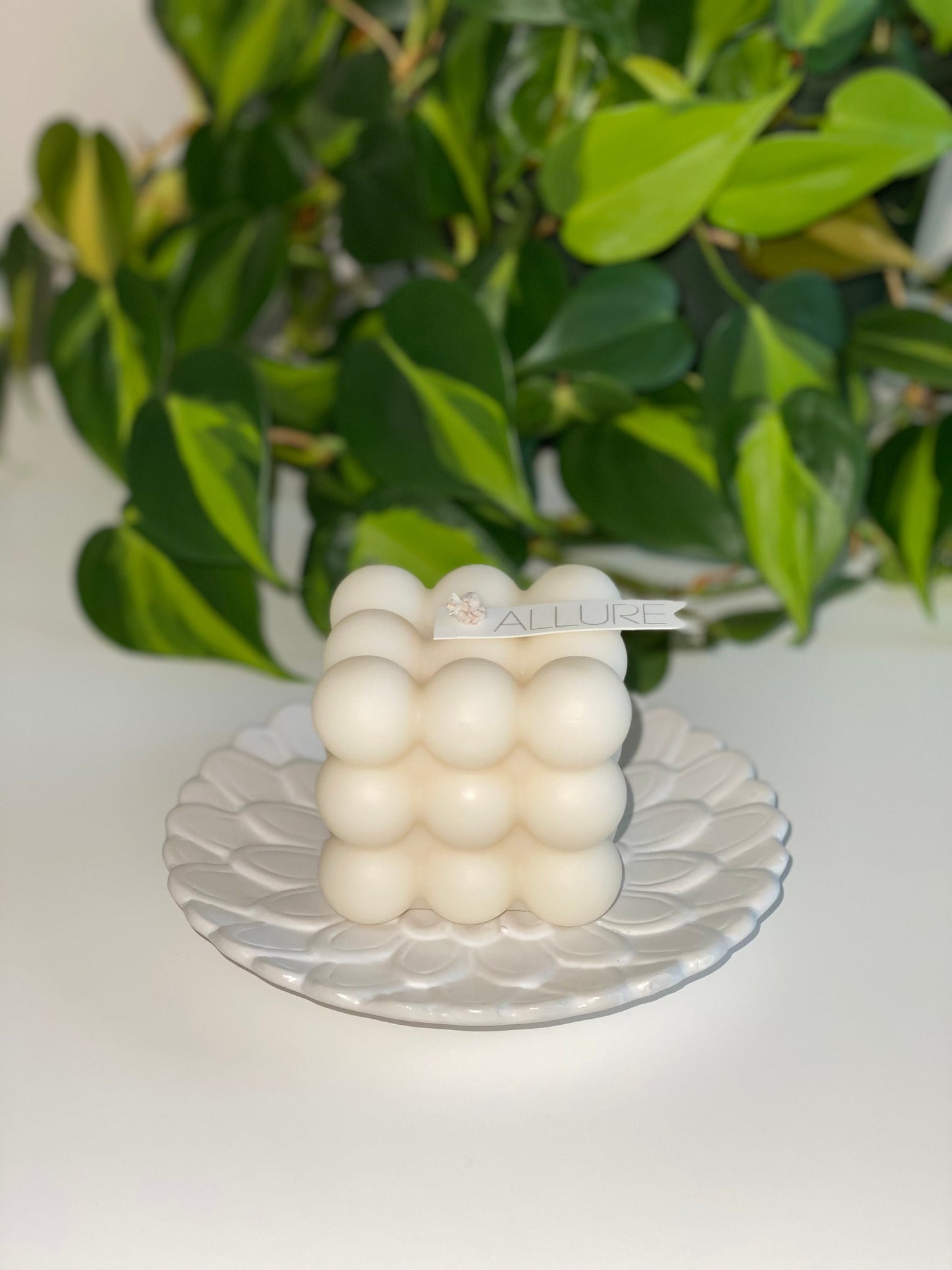 Ceramic Candle Coaster Tray