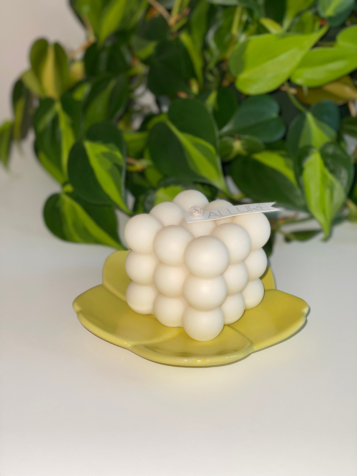 Ceramic Candle Coaster Tray