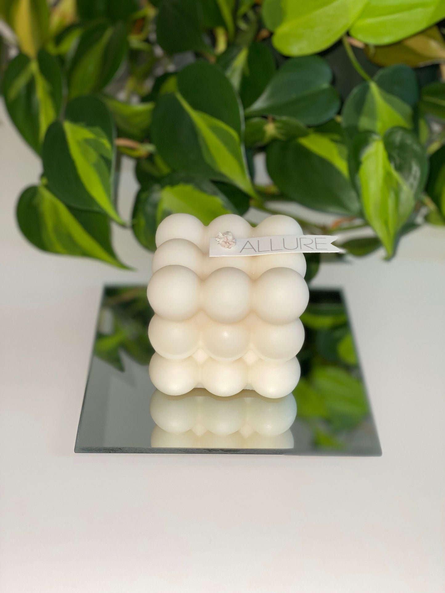 Mirrored Candle Coaster Tray | Round | Square | Hexagonal