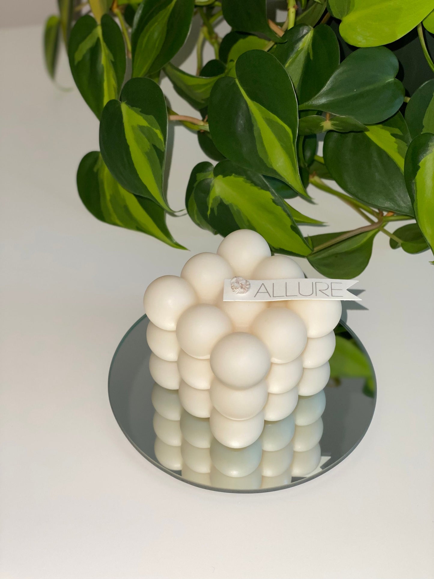 Mirrored Candle Coaster Tray | Round | Square | Hexagonal