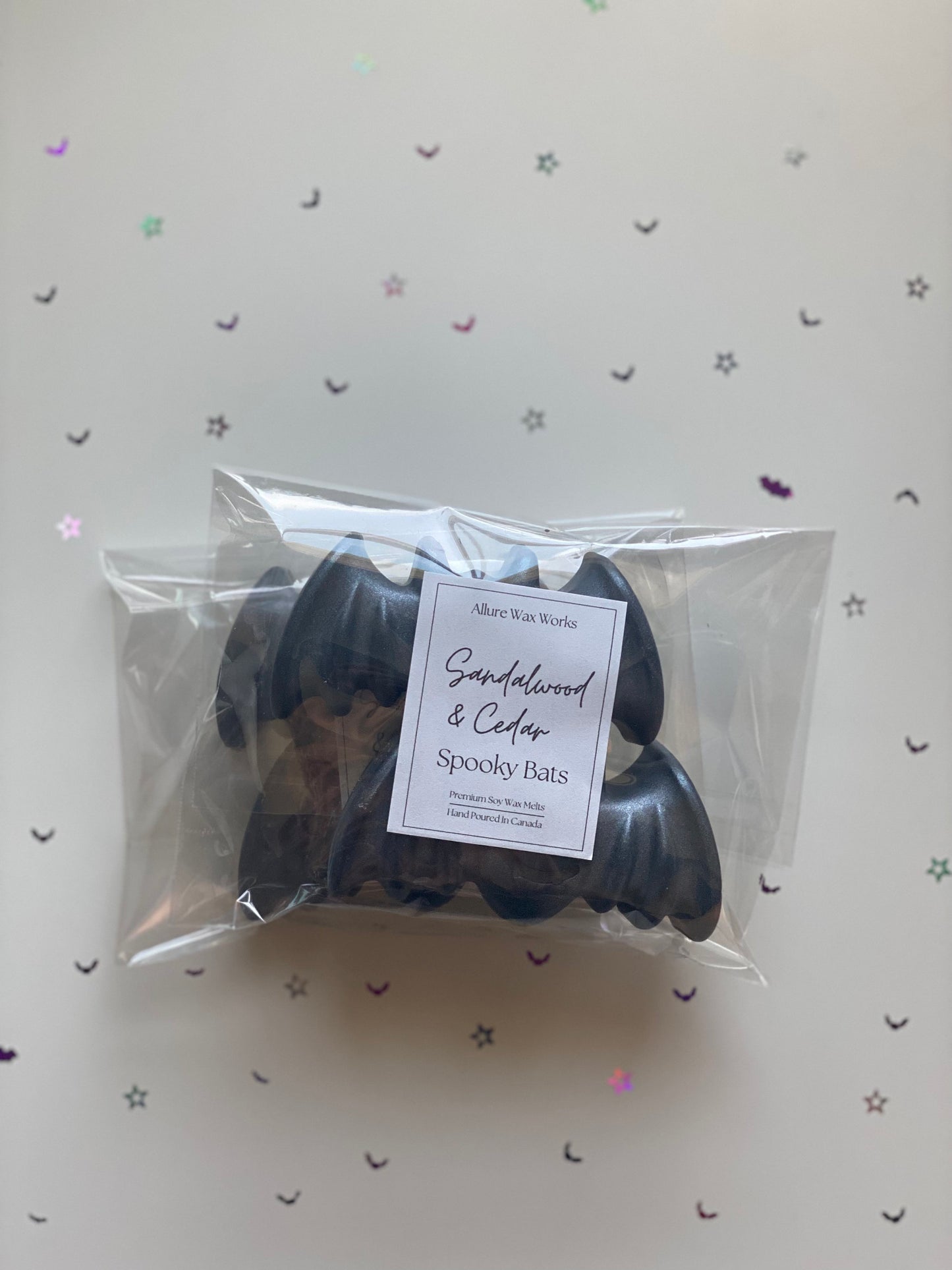 Large Cedar & Sandalwood Spooky Bat Wax Melts - Limited Edition