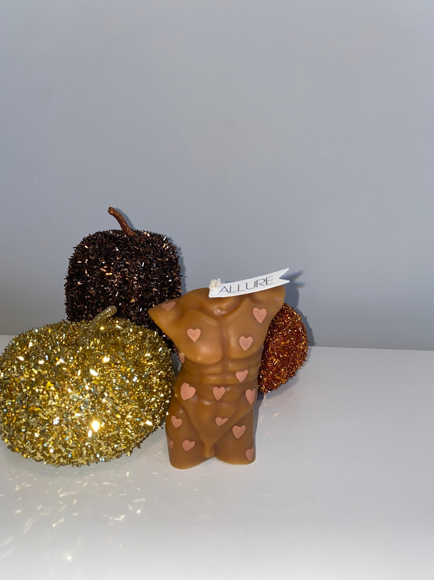 Hand Painted Autumn Love Heart Goddess Body Candle - Limited Edition
