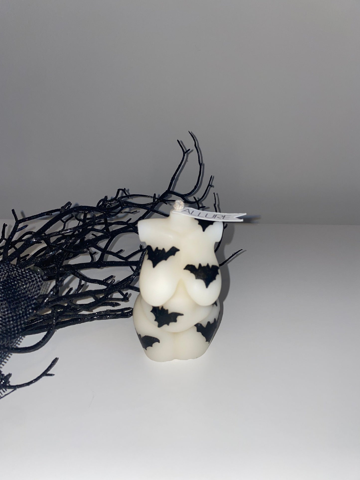 Hand Painted Bat Goddess Body Candle - Limited Edition