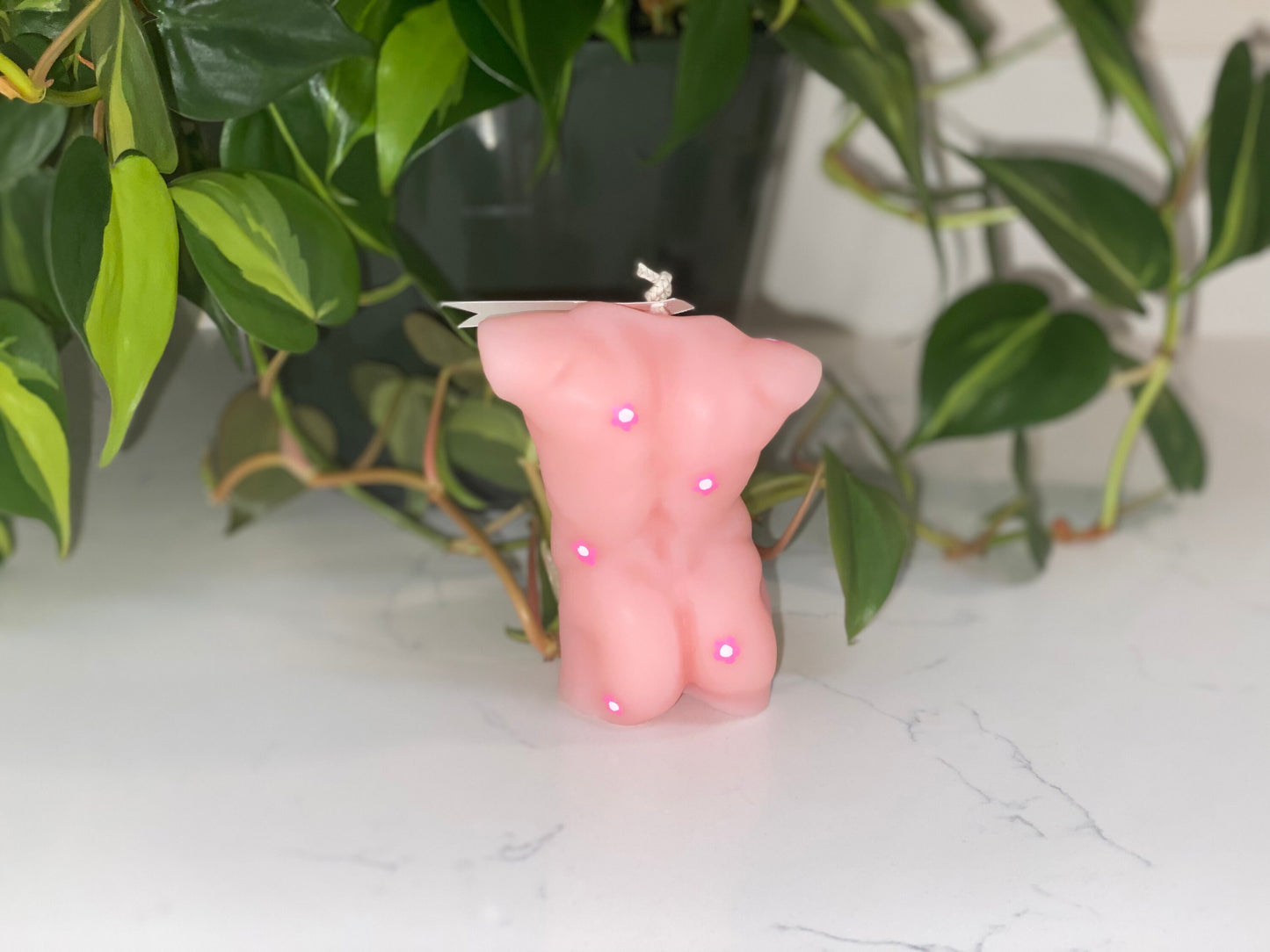 Hand-Painted Flower Goddess Body Candle