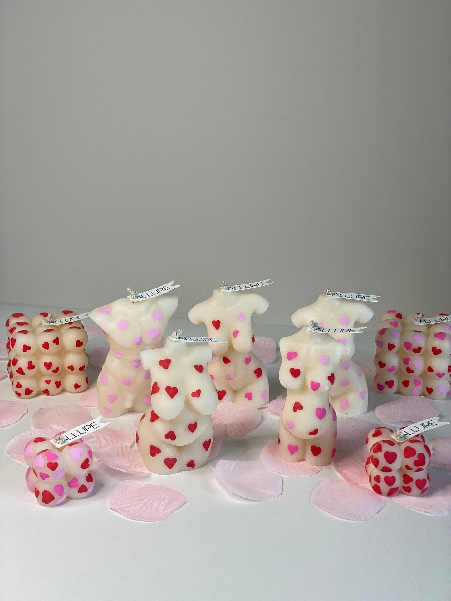 Hand-Painted Love Heart Goddess Body Candle