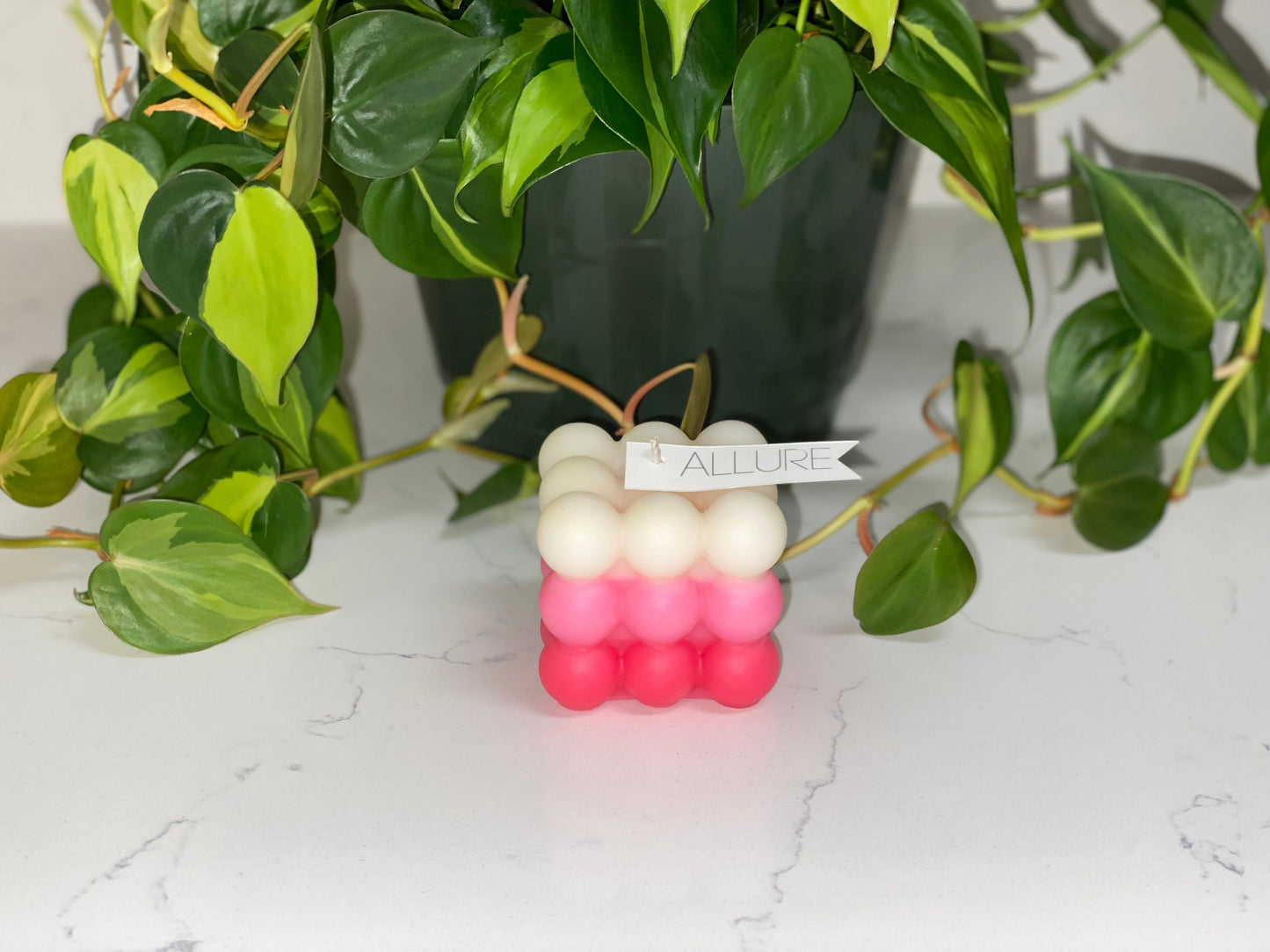 Ombré Bubble Cube Candle