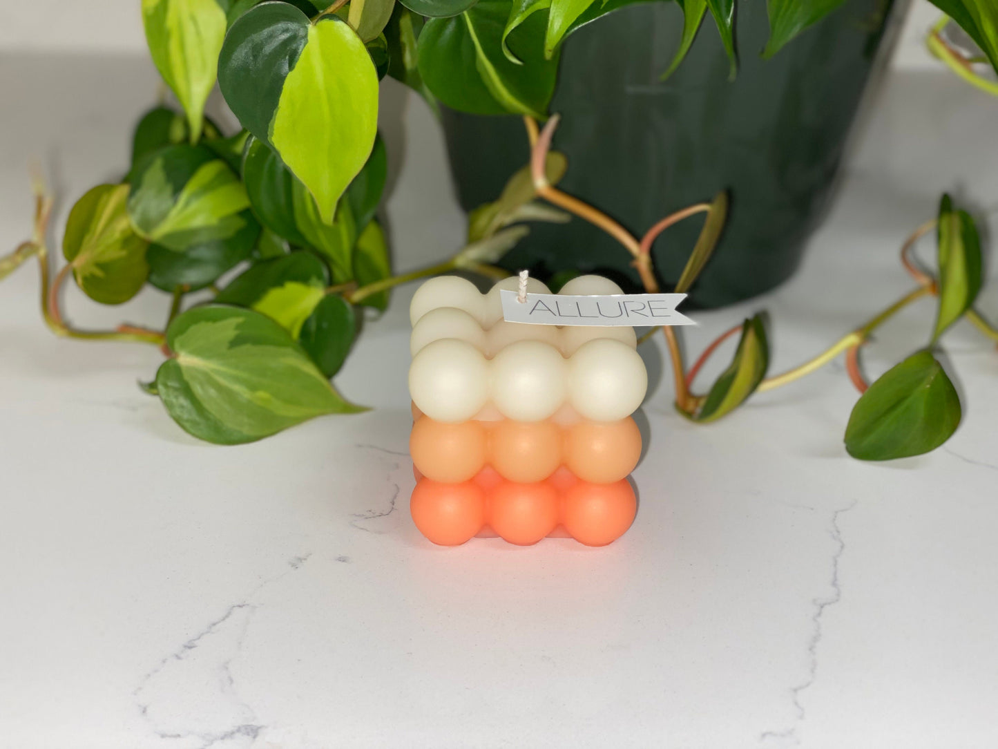 Ombré Bubble Cube Candle