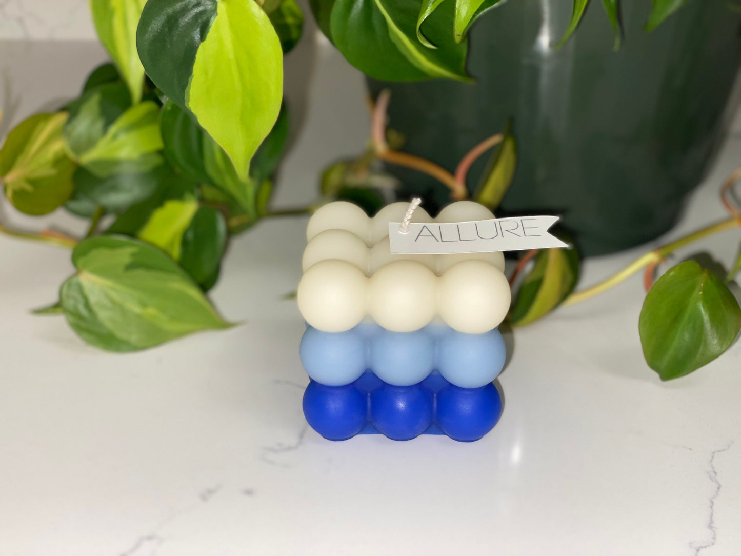 Ombré Bubble Cube Candle