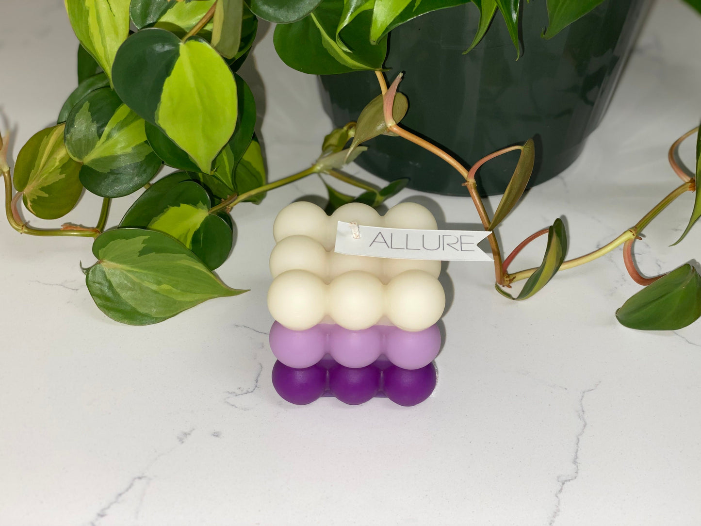 Ombré Bubble Cube Candle