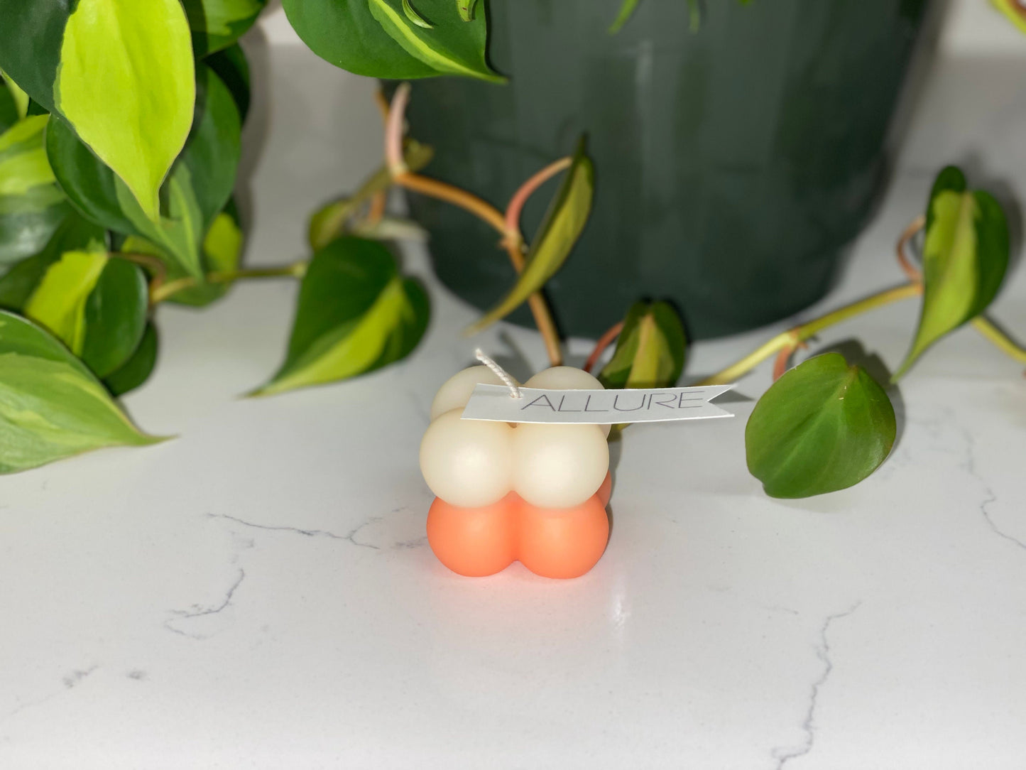 Ombré Bubble Cube Candle