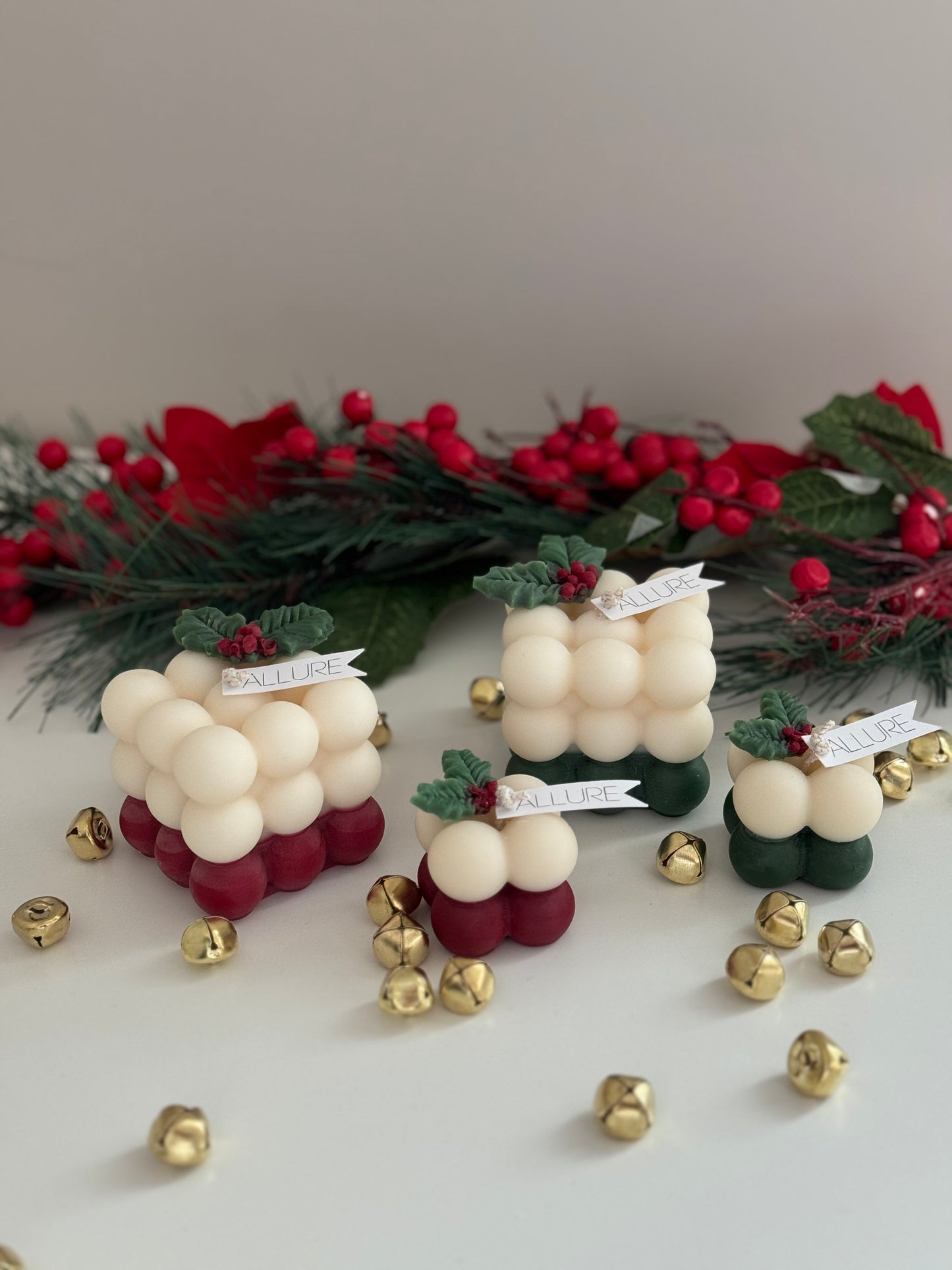 Christmas Bubble Cube Candle - Limited Edition