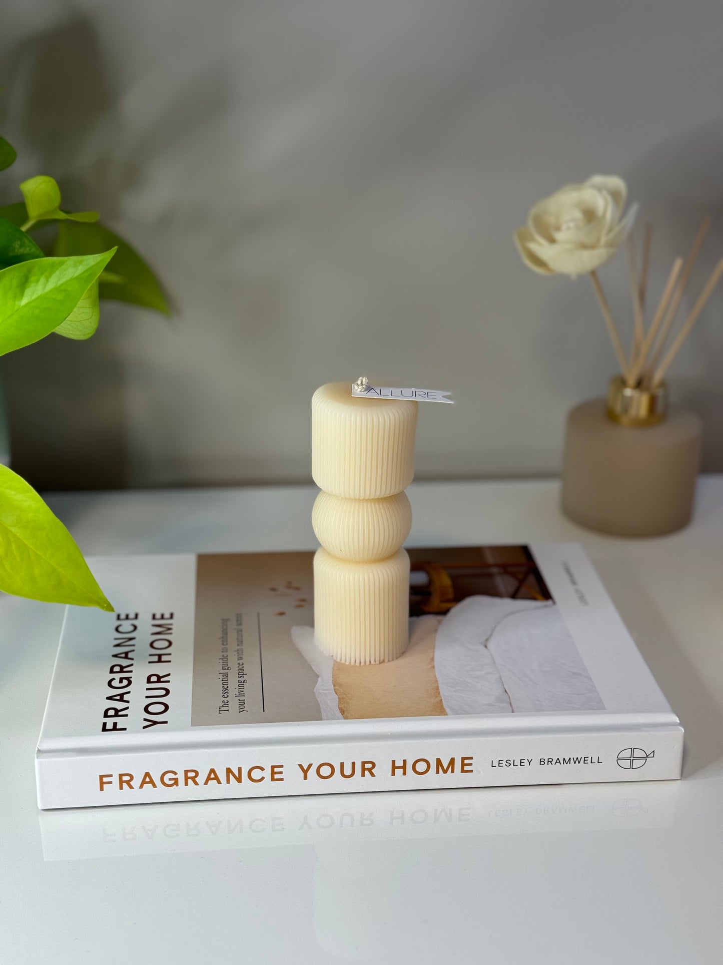 Geometric Pillar Candle