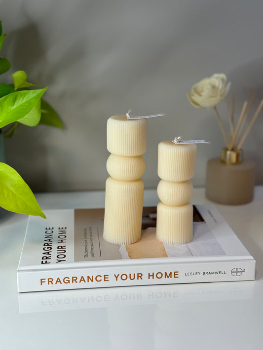 Geometric Pillar Candle