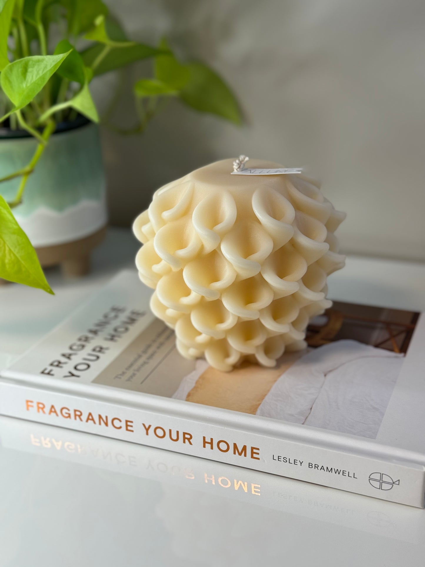 XL Honey Comb Spiral Candle