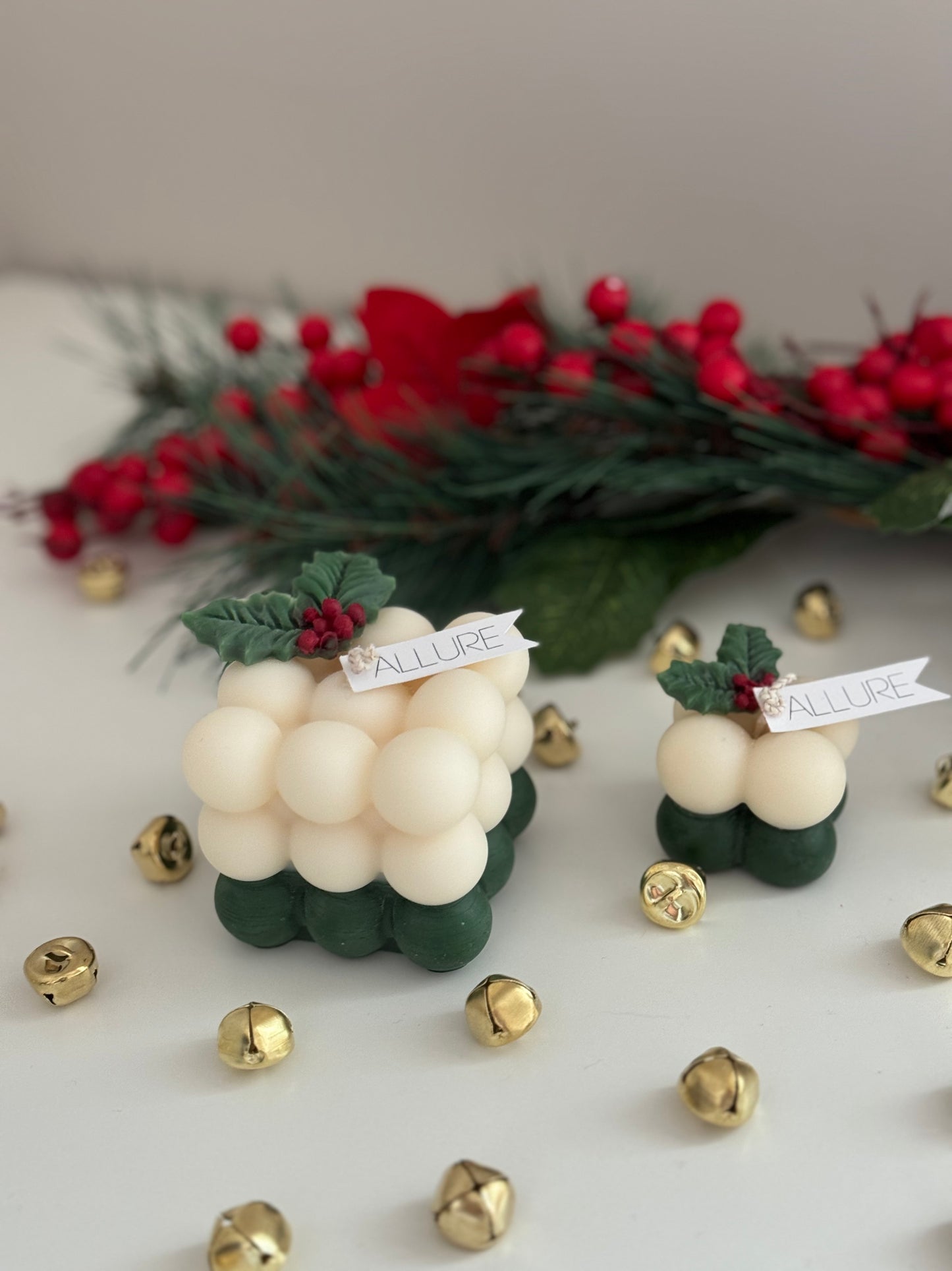 Christmas Bubble Cube Candle - Limited Edition