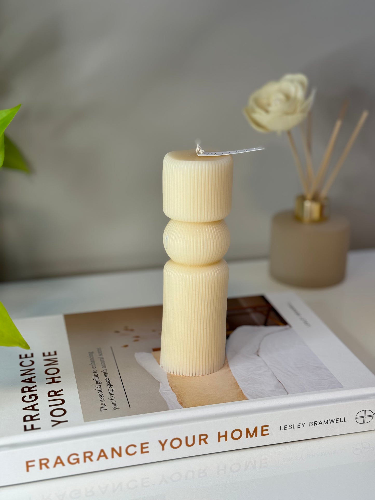 Geometric Pillar Candle