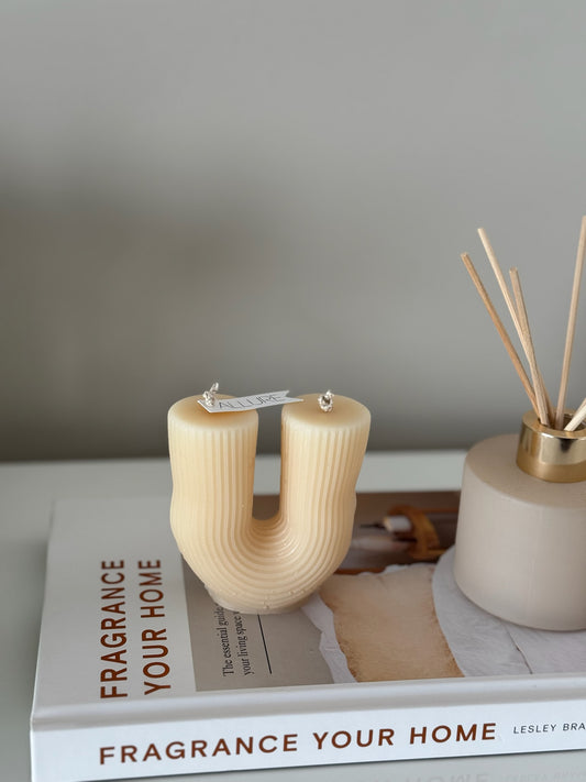 Geometric Arc Candle - Allure Wax Works