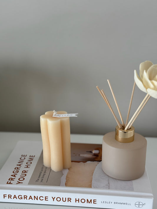 Floral Column Candle - Allure Wax Works