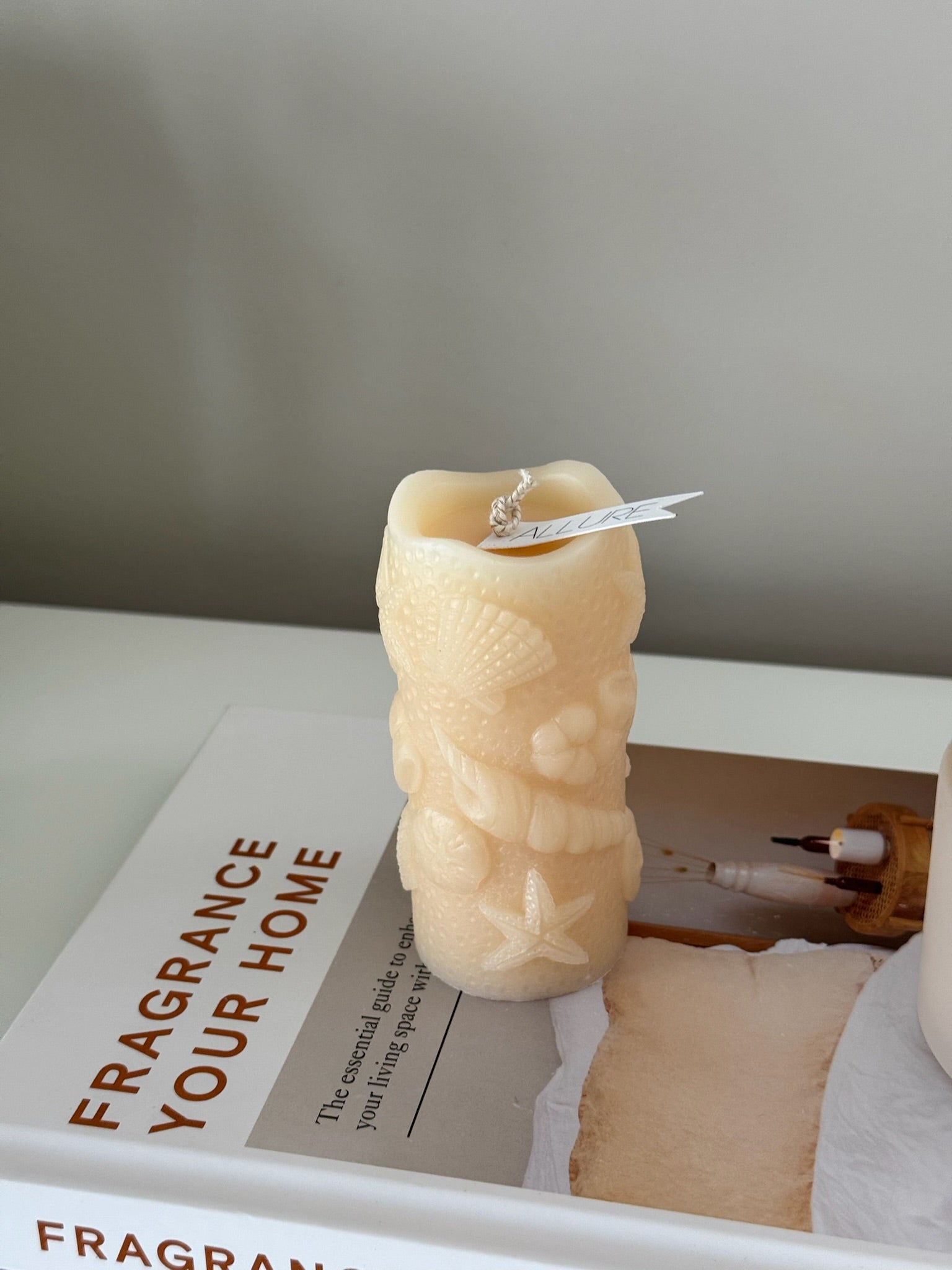Tide-Carved Coastal Ocean Print Candle - Allure Wax Works