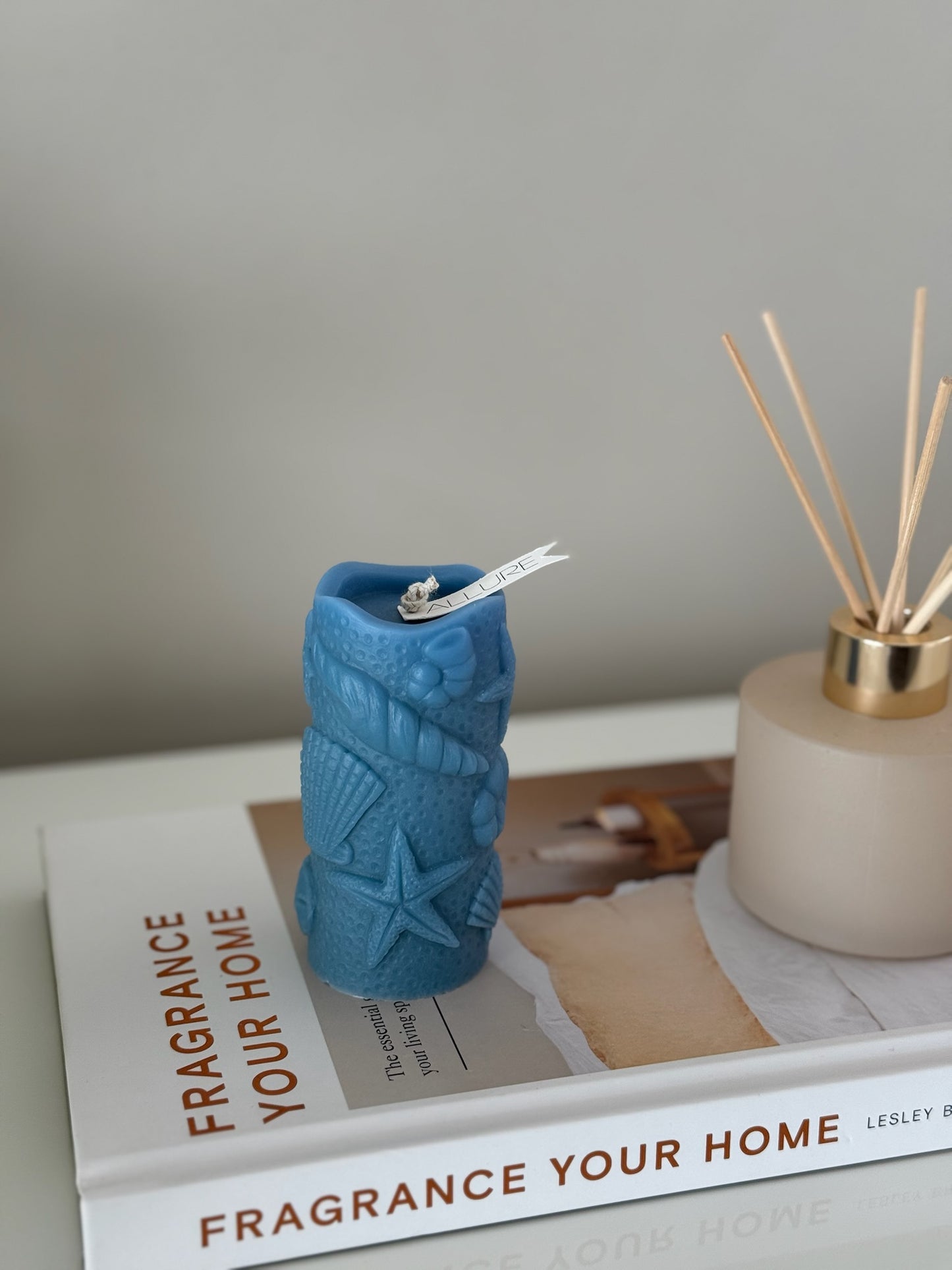 Tide-Carved Coastal Ocean Print Candle - Allure Wax Works