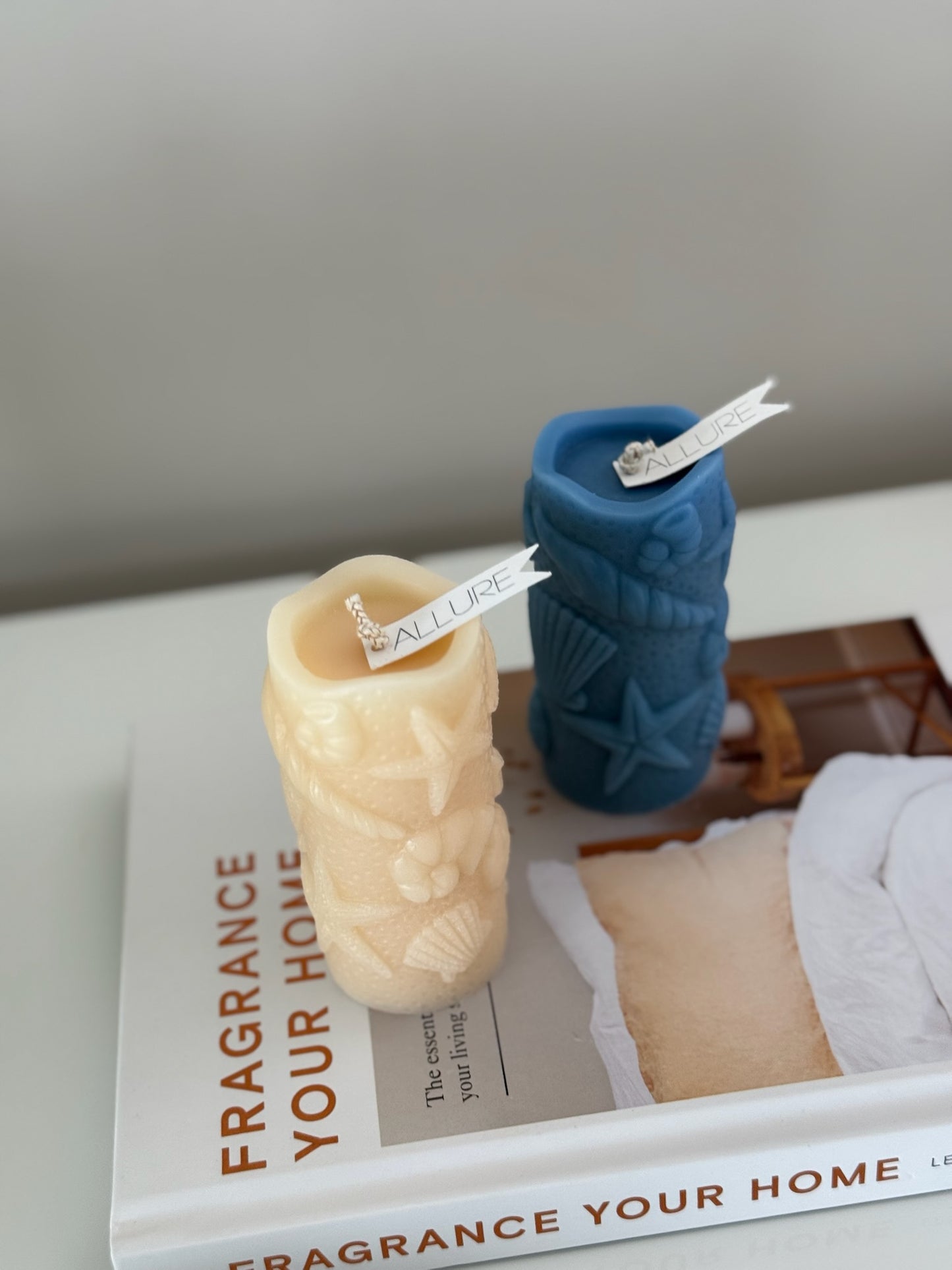 Tide-Carved Coastal Ocean Print Candle - Allure Wax Works