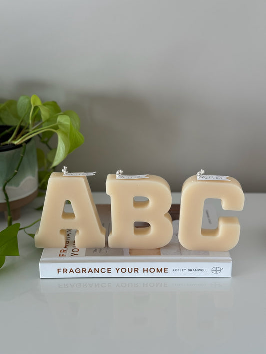 Large Letter Candle - Allure Wax Works