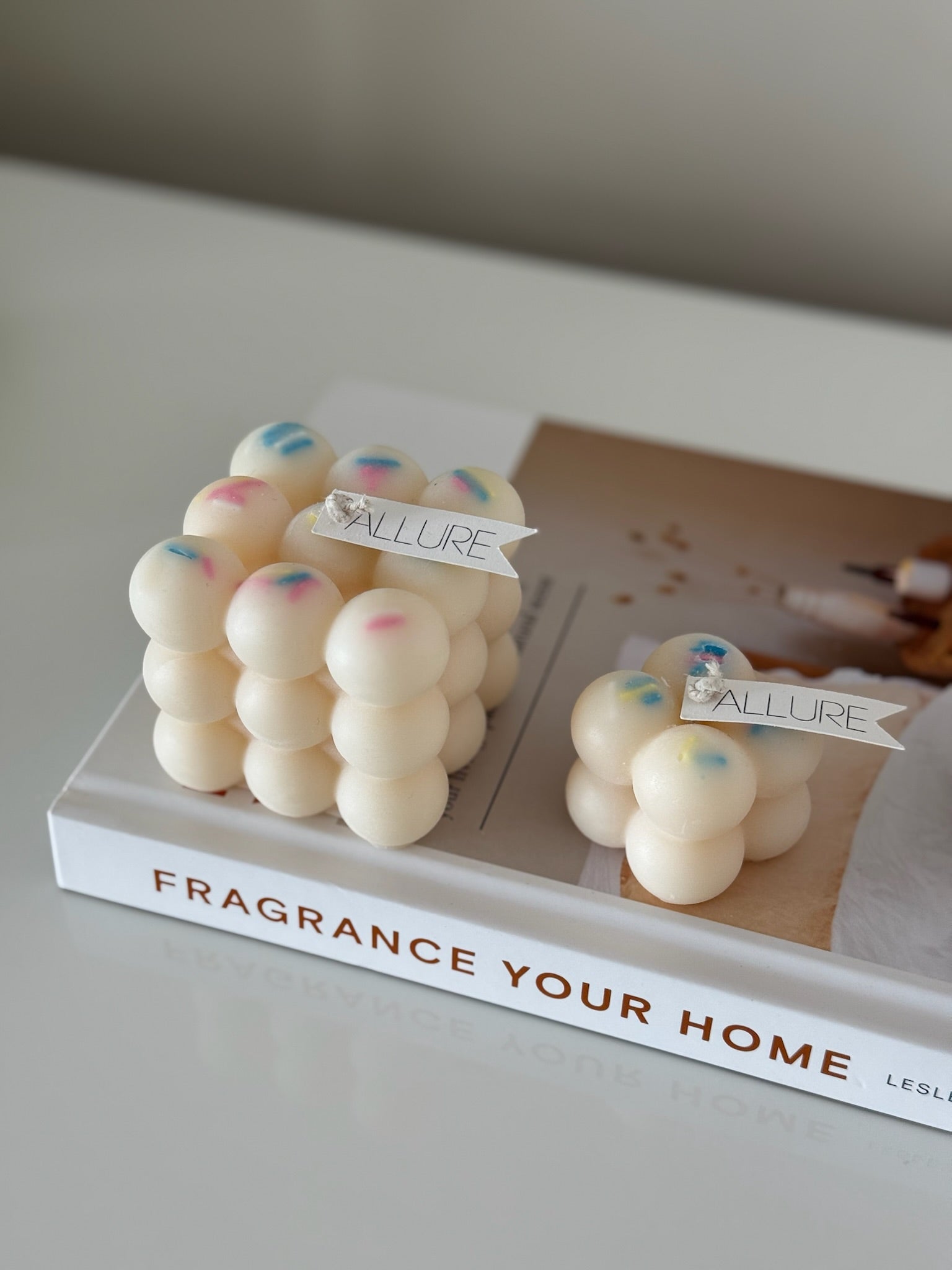 Birthday Cake Bubble Cube Candle - Allure Wax Works