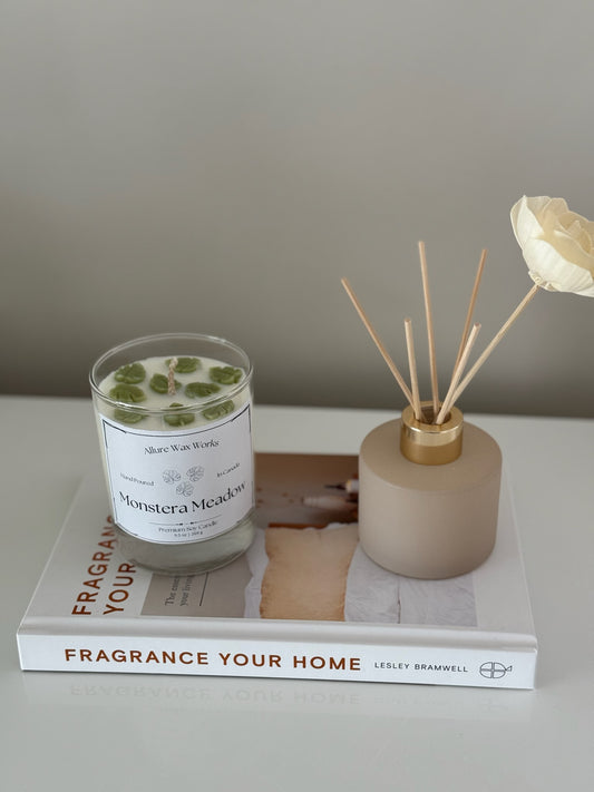 Monstera Meadow Container Candle - Allure Wax Works